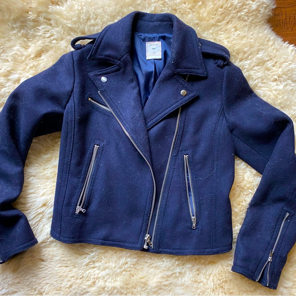 Gap Moto Jacket Size small